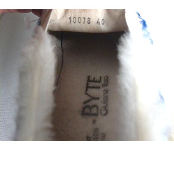 Joshua Sanders By Byte Giuliana Tesa Rex Rabbit Fur Slip On Sneaker Size 40 - Picture 8 of 8
